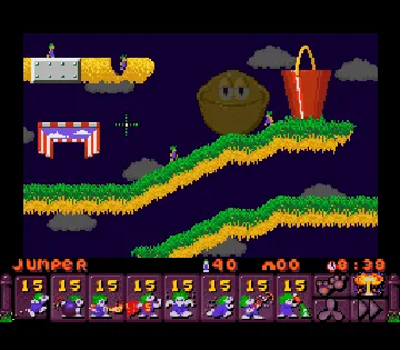 Lemmings 2 - The Tribes (USA) screen shot game playing